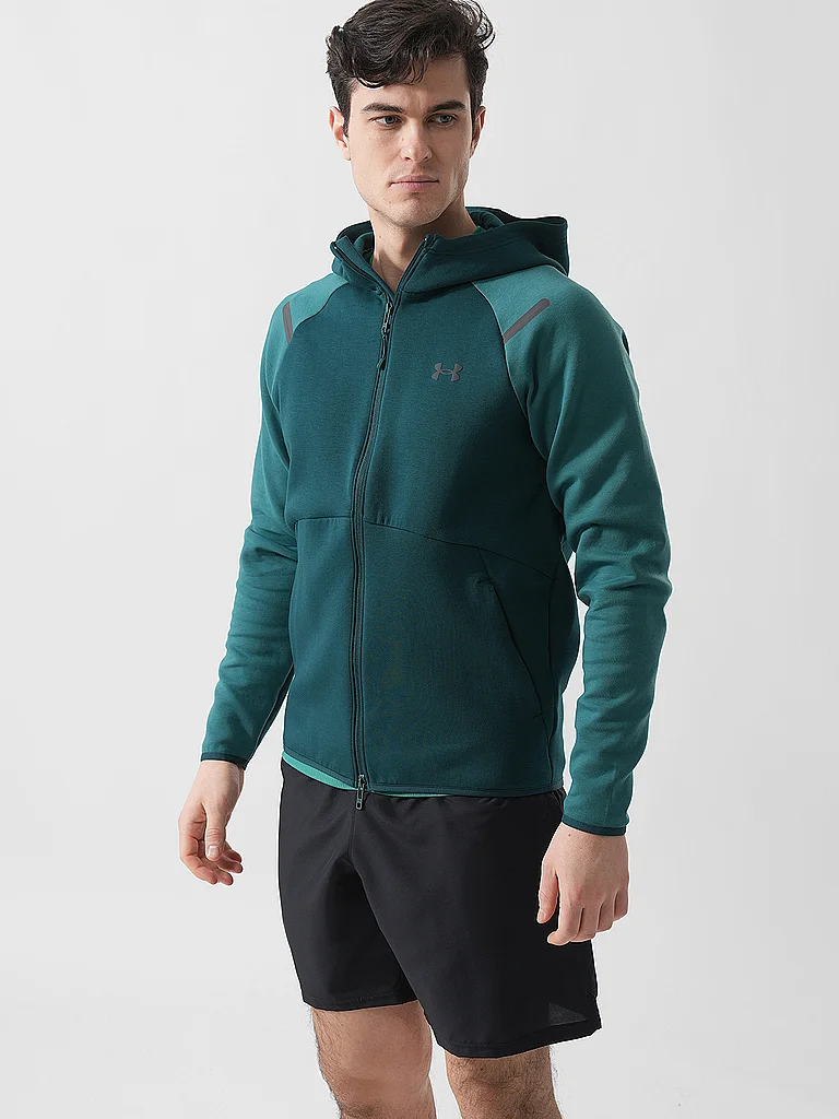 UNDER ARMOUR Herren Kapuzenjacke UA Unstoppable dunkelgrün | M — Bild 3